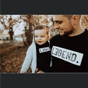 Father’s day shirt. Legend and legacy black shirt. Multiple sizes bundle set